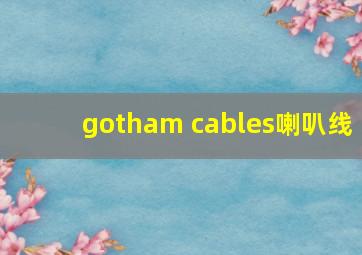 gotham cables喇叭线